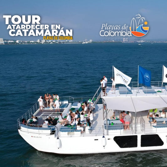 📍TOUR ATARDECER GOLD • CARTAGENA EN CATAMARÁN ✨🌅