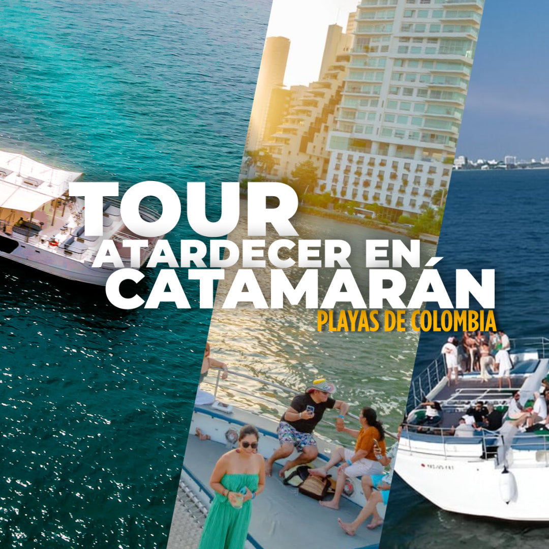 📍TOUR ATARDECER GOLD  CARTAGENA EN CATAMARÁN ✨🌅