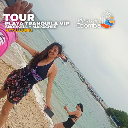 📍TOUR PLAYA TRANQUILA VIP CARTAGENA+MAPACHES+ SNORKELING +ALMUERZO+ CÓCTEL+ CAFÉ+ TRASLADOS