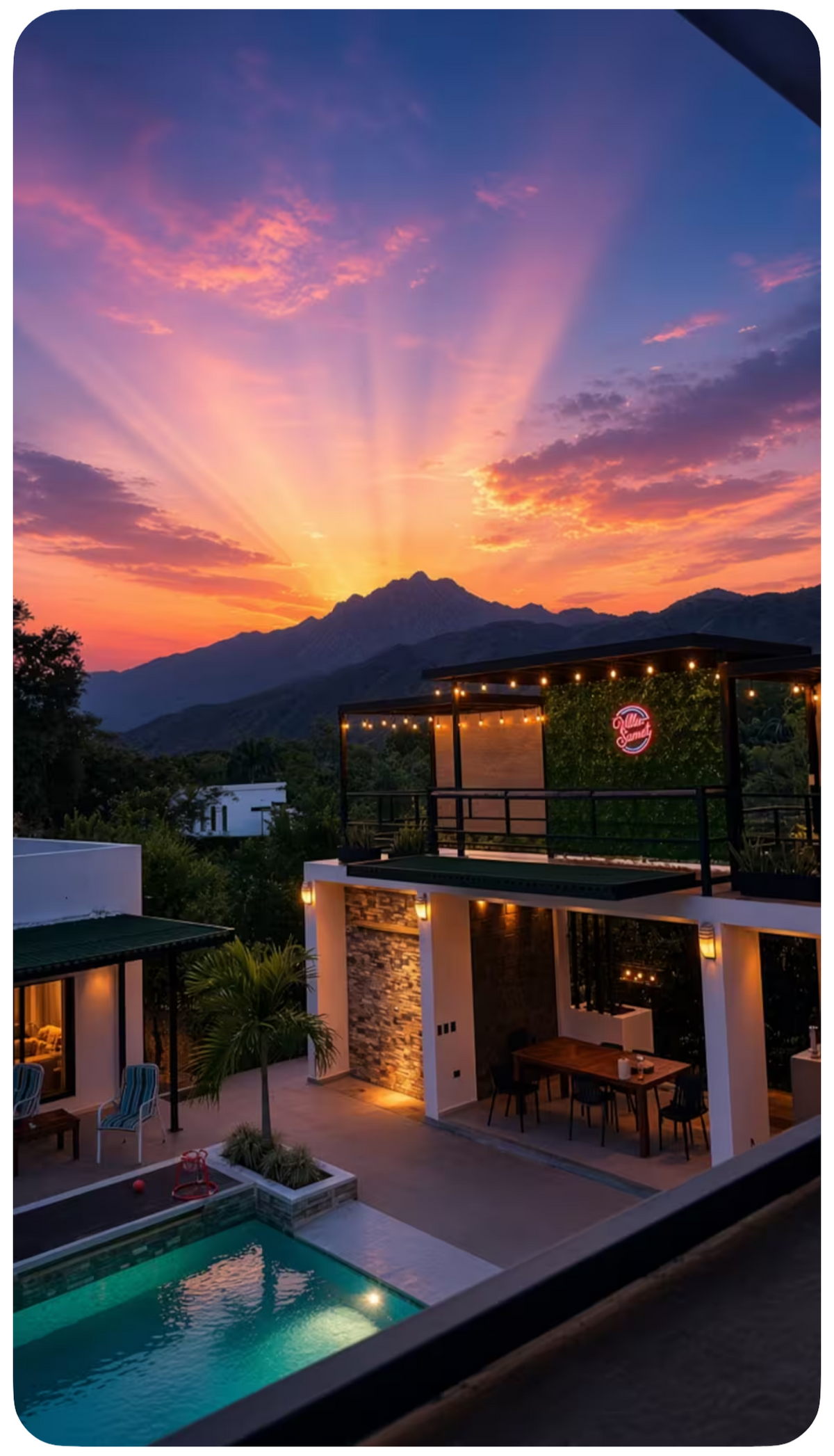 Espectacular Villa Moderna con Piscina Privada y Aire Acondicionado 🌴