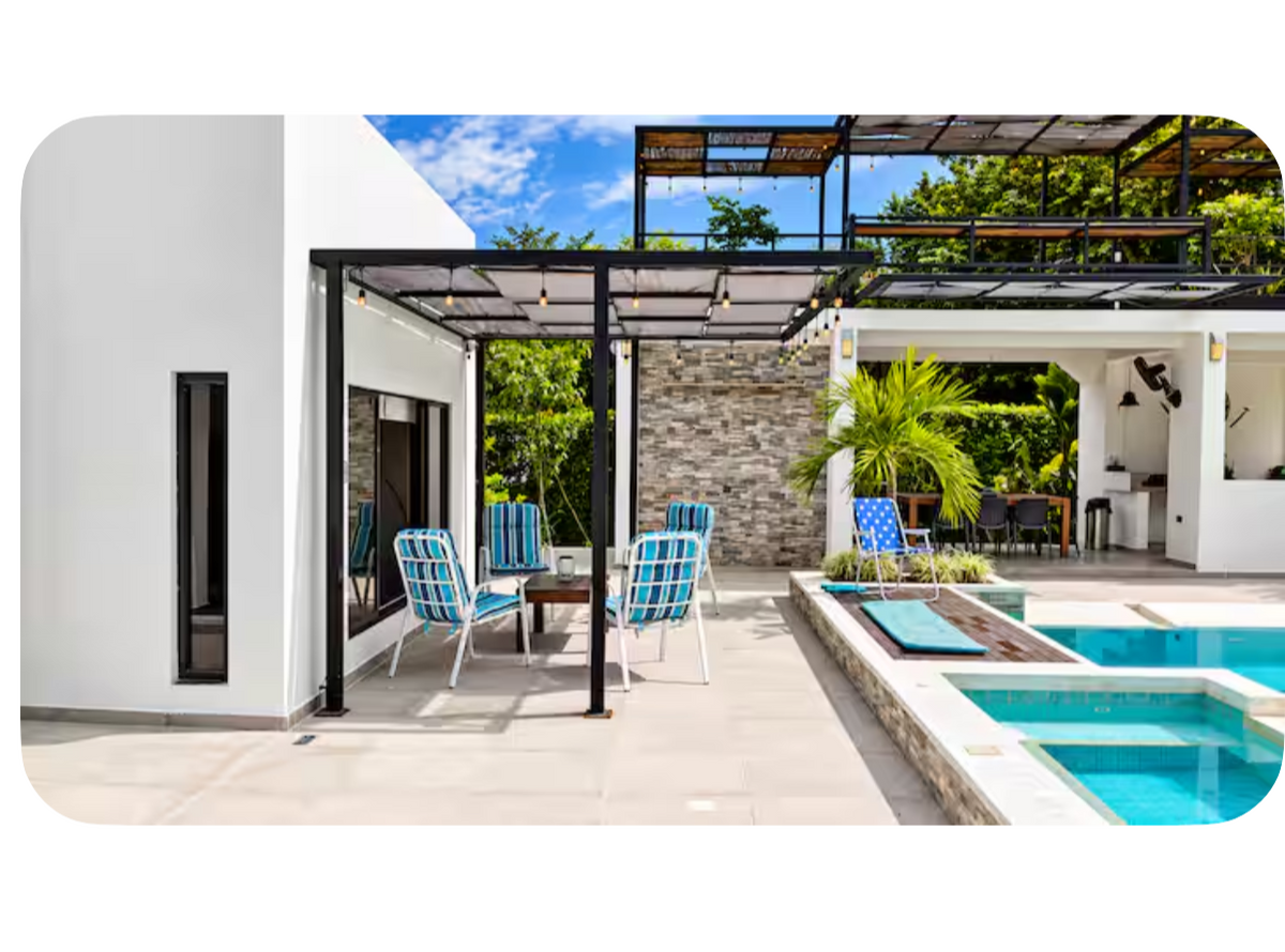 Espectacular Villa Moderna con Piscina Privada y Aire Acondicionado 🌴