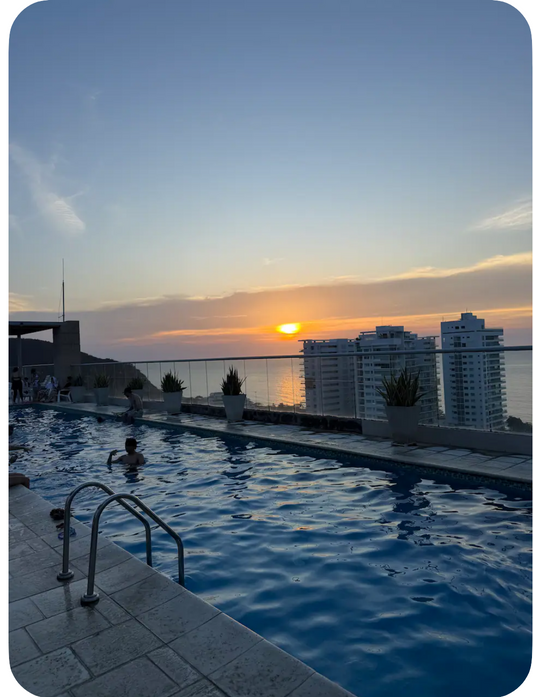 APARTAMENTO FRENTE AL MAR PARA 6 PERSONAS • SANTA MARTA🇨🇴